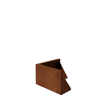 Corten plieno atraminė sienelė - Išorinis kampas - 50 x 50 x 30 cm