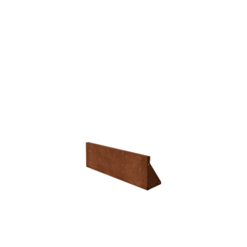 Corten plieno atraminė sienelė tiesus 100 cm (aukštis 30 cm)