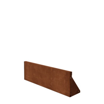 Corten plieno atraminė sienelė - Tiesus - 100 x 30 cm
