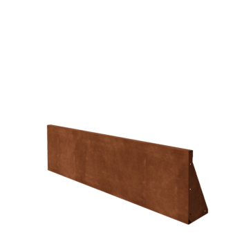 Corten plieno atraminė sienelė - Tiesus - 150 x 40 cm