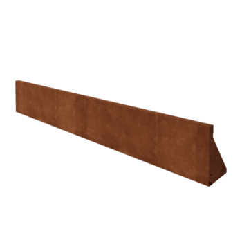 Corten plieno atraminė sienelė tiesus 200 cm (aukštis 30 cm)