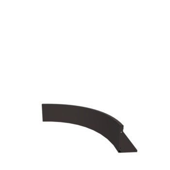 Plieninė atraminė sienelė - Vidinė posūkio dalis - 100 x 100 x 30 cm - RAL7016 matinė (antracito pilka)