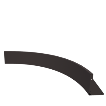 Plieninė atraminė sienelė - Vidinė posūkio dalis - 150 x 150 x 30 cm - kita RAL spalva