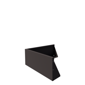 Plieninė atraminė sienelė - Išorinis kampas - 100 x 100 x 40 cm - kita RAL spalva