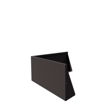 Plieninė atraminė sienelė - Išorinis kampas - 100 x 100 x 50 cm - kita RAL spalva