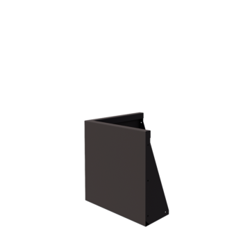 Plieninė atraminė sienelė - Išorinis kampas - 50 x 50 x 50 cm - kita RAL spalva