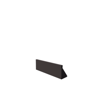 Plieninė atraminė sienelė - Tiesus - 100 x 30 cm - RAL7016 matinė (antracito pilka)
