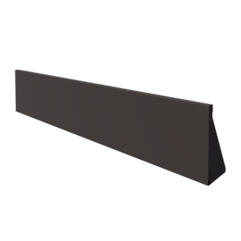 Plieninė atraminė sienelė - Tiesus - 200 x 40 cm - RAL7016 matinė (antracito pilka)