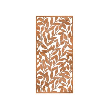 Corten plieno sienų dekoracijos - Lapai Small - 60 x 28,8 cm