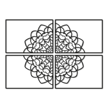 Metalinė sienų dekoracija Mandala *OP=OP