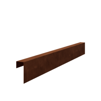 Corten plieno u formos profilis 15 x 6 x 5 cm (ilgis 240 cm)