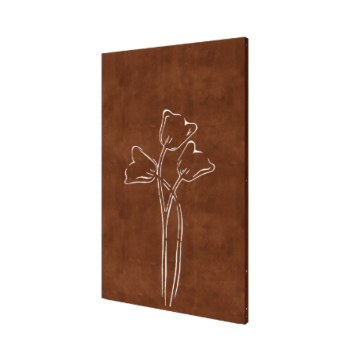 Corten plieno sodo plokštė tulpė simetriškas 120 x 6 x 190 cm