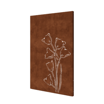 Corten plieno sodo plokštė tulpė asimetriškas 120 x 6 x 190 cm