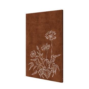 Corten plieno sodo plokštė rugiagėlė 120 x 6 x 190 cm