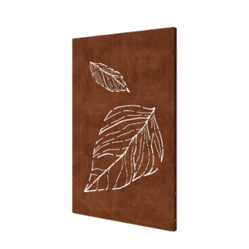 Corten plieno sodo plokštė dideli krintantys lapai 120 x 6 x 190 cm