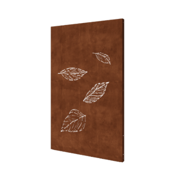 Corten plieno sodo plokštė maži krintantys lapai 120 x 6 x 190 cm