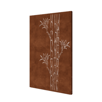 Corten plieno panel - Bambukas - 120 x 6 x 190 cm