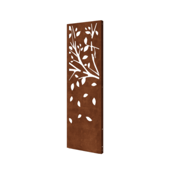 Corten plieno panel - Medis - Dalis 3 - 60 x 6 x 190 cm
