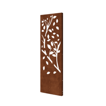 Corten plieno panel - Medis - Dalis 4 - 60 x 6 x 190 cm