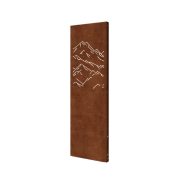 Corten plieno panel - Kalnai 3 - 60 x 6 x 190 cm