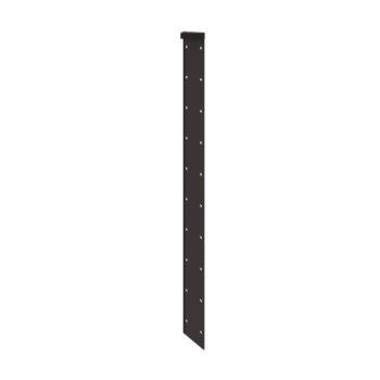Plieninis lauko vazonas - Kampinis elementas 180° - 100 cm - RAL7016 matinė (antracito pilka)