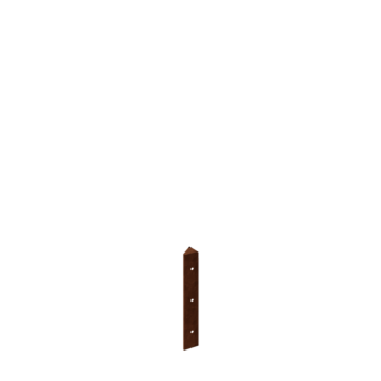 Corten plieno lauko vazonas - Kampinis elementas 45° - 30 cm