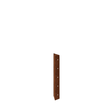 Corten plieno lauko vazonas - Kampinis elementas 90° - 50 cm
