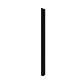 Plieninis lauko vazonas - Kampinis elementas 90° - 100 cm - RAL9005 matinė (juoda)