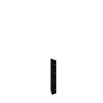 Plieninis lauko vazonas - Kampinis elementas 90° - 40 cm - RAL9005 matinė (juoda)
