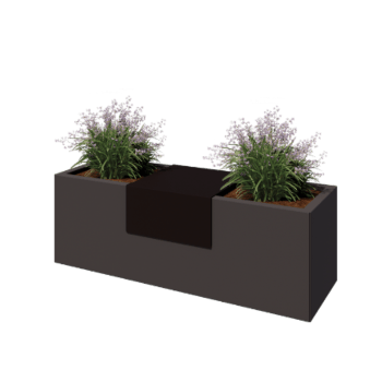 Plieninė augalų vazonų platforma - 40 x 41 x 20 cm - Bronze