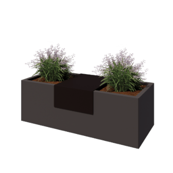 Plieninė augalų vazonų platforma - 40 x 51 x 20 cm - Bronze