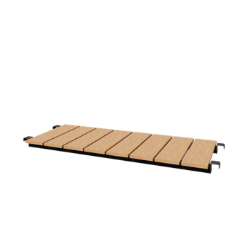 Plieninis suoliukas - 130 x 42 cm - RAL7016 matinė (antracito pilka)
