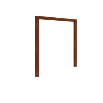 Corten plieno pergola - Tiesus - 250 x 230 cm - Be betono pado