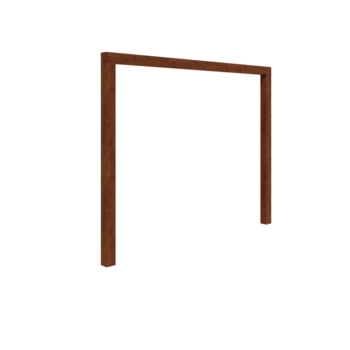 Corten plieno pergola - Tiesus - 300 x 230 cm - Be betono pado