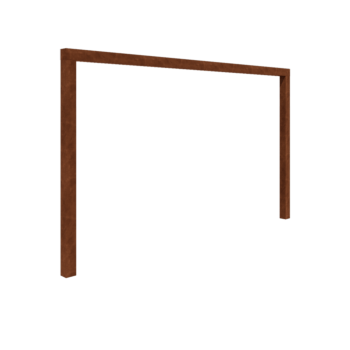 Corten plieno pergola - Tiesus - 400 x 230 cm - Be betono pado