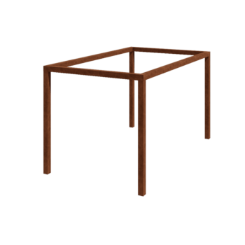 Corten plieno pergola - Stačiakampis - 424 x 250 x 230 cm - Be betono pado