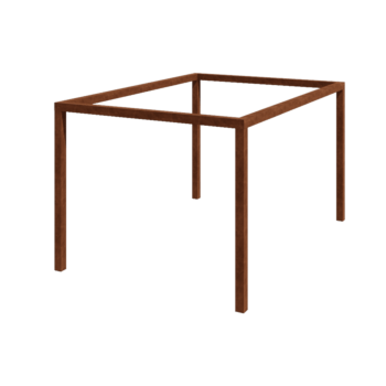 Corten plieno pergola - Stačiakampis - 424 x 300 x 230 cm - Be betono pado