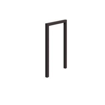 Plieninė pergola - Tiesus - 150 x 230 cm - RAL7016 matinė (antracito pilka) - Be betono pado