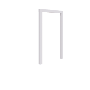 Plieninė pergola - Tiesus - 150 x 230 cm - RAL9010 matinė (balta) - Be betono pado