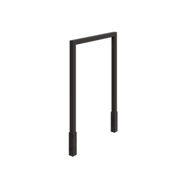 Plieninė pergola - Tiesus - 200 x 230 cm - RAL7016 matinė (antracito pilka) - Su betono padu