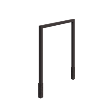 Plieninė pergola - Tiesus - 250 x 230 cm - RAL7016 matinė (antracito pilka) - Su betono padu