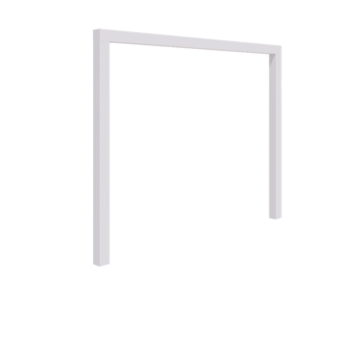 Plieninė pergola - Tiesus - 300 x 230 cm - RAL9010 matinė (balta) - Be betono pado