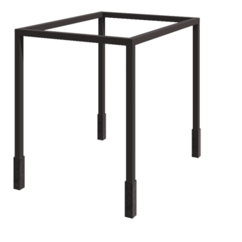 Plieninė pergola - Kvadratas - 324 x 300 x 230 cm - kita RAL spalva - Su betono padu