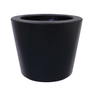 Stiklo pluošto vazonai - Kūginis - Ø 95 x 70 cm - RAL9010 matinis (baltas) - Su dugnu