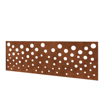 Corten plieno tvora H - Panel B - 180 x 63,3 cm