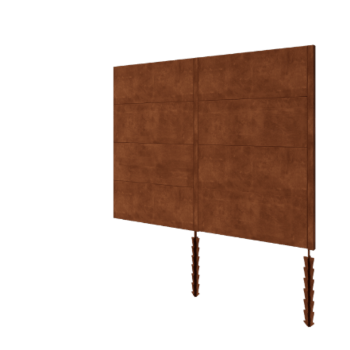 Corten plieno tvora H4 - Pilnas komplektas - 252 x 6 x 190 cm