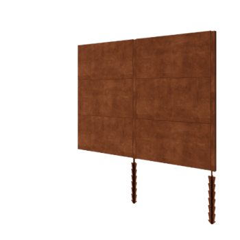 Corten plieno tvora H3 - Pilnas komplektas - 252 x 6 x 190 cm