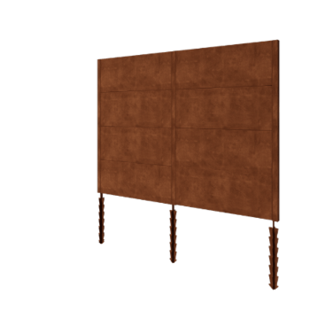 Corten plieno tvora H4 - Pilnas komplektas - 258 x 6 x 190 cm