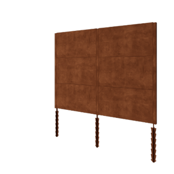 Corten plieno tvora H3 - Pilnas komplektas - 258 x 6 x 190 cm