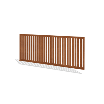 Corten plieno dekoratyvinė tvora S 149 x 60 cm